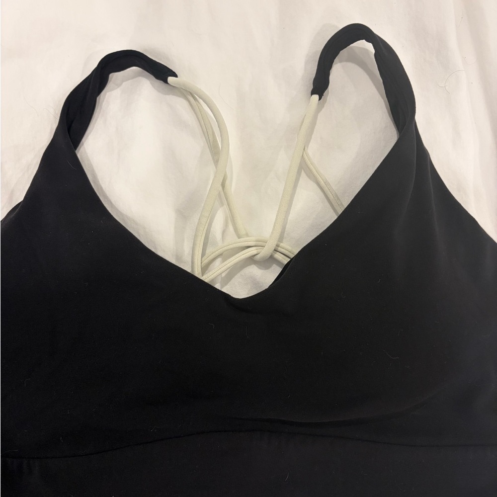 Athleta Solace Sports Bra Black & White - Picture 4 of 6